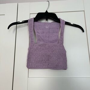 Lavender Cropped Tank Top
